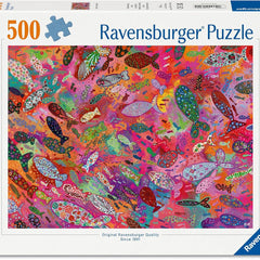 Ravensburger Fish in Fuchsia Jigsaw Puzzle (500 Pieces)