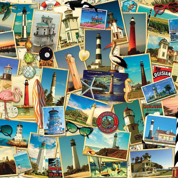Sunsout Southern Lighthouses - Kate Ward Thacker Jigsaw Puzzle (1000 Pieces)