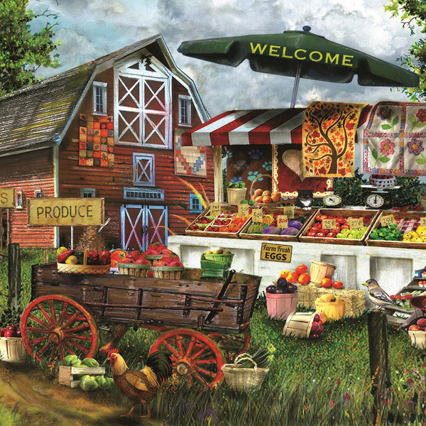 Sunsout Fresh Country Produce - Tom Wood Jigsaw Puzzle (1000 Pieces)