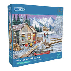 Gibsons Winter at the Cabin Jigsaw Puzzle (1000 Pieces)
