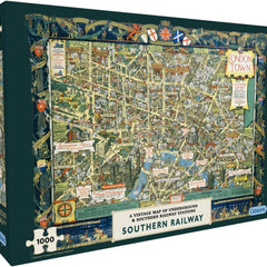 Gibsons London Town by Southern Railway Jigsaw Puzzle (1000 Pieces) DAMAGED BOX
