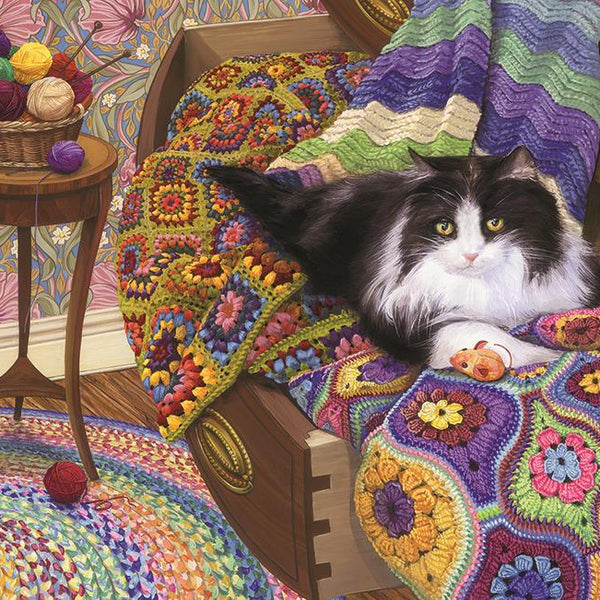 Cobble Hill Comfy Cat Jigsaw Puzzle (1000 Pieces)