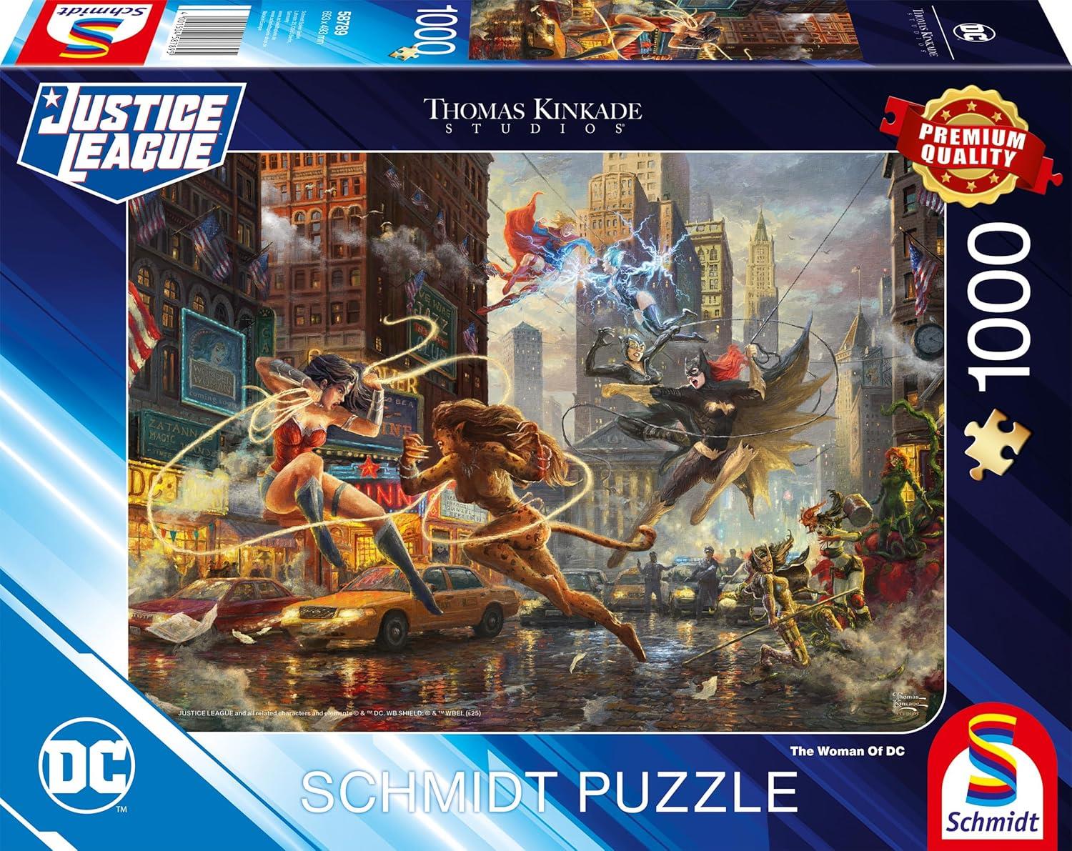 Schmidt Kinkade DC: The Women of DC Jigsaw Puzzle (1000 Pieces) DAMAGED BOX