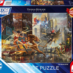 Schmidt Kinkade DC: The Women of DC Jigsaw Puzzle (1000 Pieces) DAMAGED BOX
