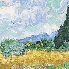 A Wheatfield, with Cypresses - National Gallery Jigsaw Puzzle (1000 Pieces)