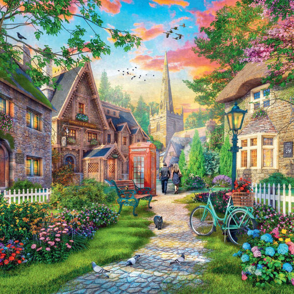 Ravensburger Down the Lane No.4 Church Lane Jigsaw Puzzle (1000 Pieces)