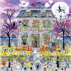 Galison Haunted House Glow in the Dark, Michael Storrings Jigsaw Puzzle (500 Pieces)