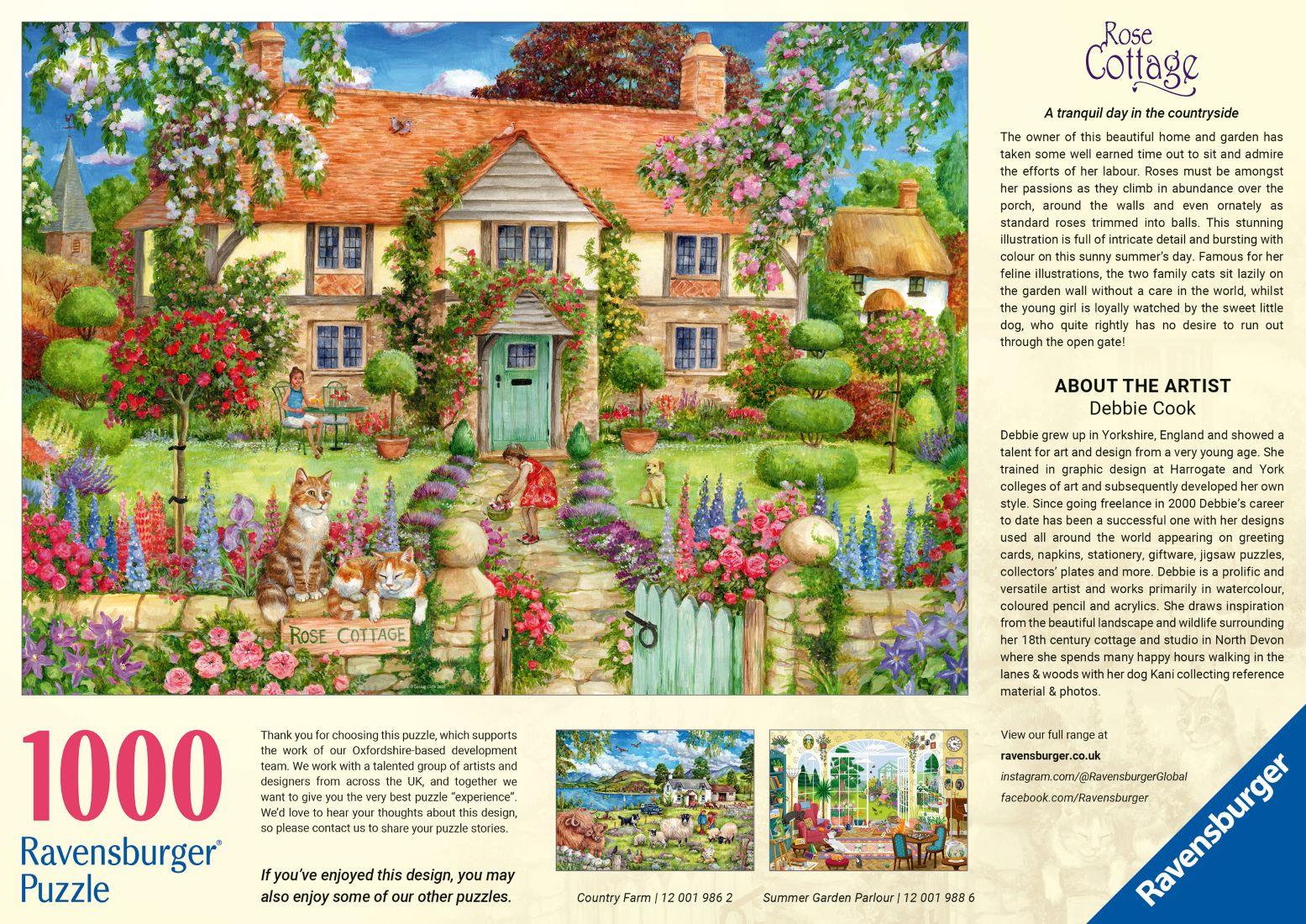 Ravensburger Rose Cottage Jigsaw Puzzle (1000 Pieces)