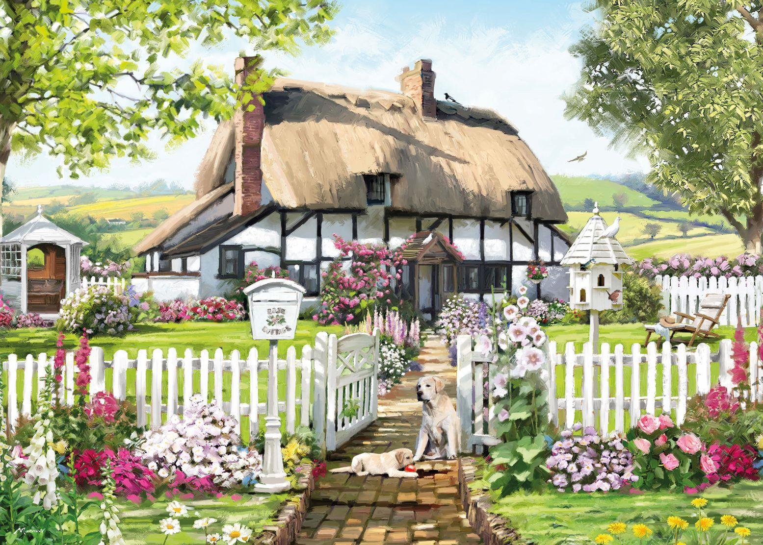 Otter House Country Thatch Jigsaw Puzzle (1000 Pieces)