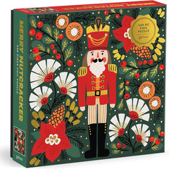Galison Merry Nutcracker Foil Jigsaw Puzzle (500 Pieces)