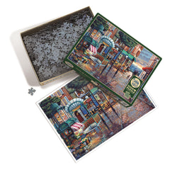 Cobble Hill Rainy Day Stroll Jigsaw Puzzle (1000 Pieces)