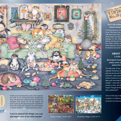 Ravensburger Christmas Crackers Crazy Cats Vintage No. 16  Jigsaw Puzzle (1000 Pieces)
