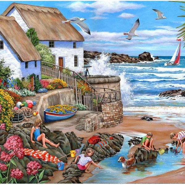 House of Puzzles Seaspray Cottages Jigsaw Puzzle (1000 Pieces)