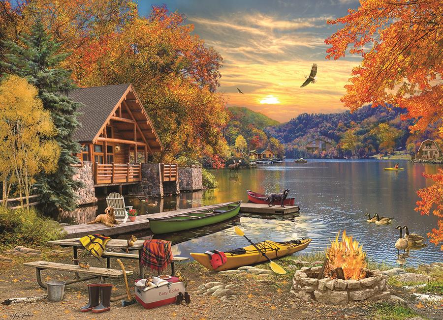 Cobble Hill Lakeside Retreat Jigsaw Puzzle (1000 Pieces)