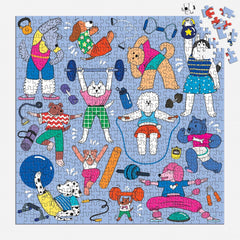 Galison Well-Trained Dogs Jigsaw Puzzle (500 Pieces)