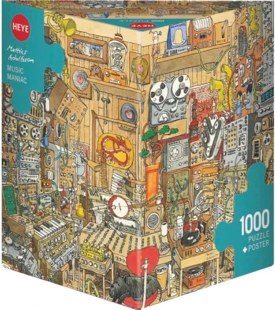 Heye Triangular Music Maniac, Adolfsson Jigsaw Puzzle (1000 Pieces)