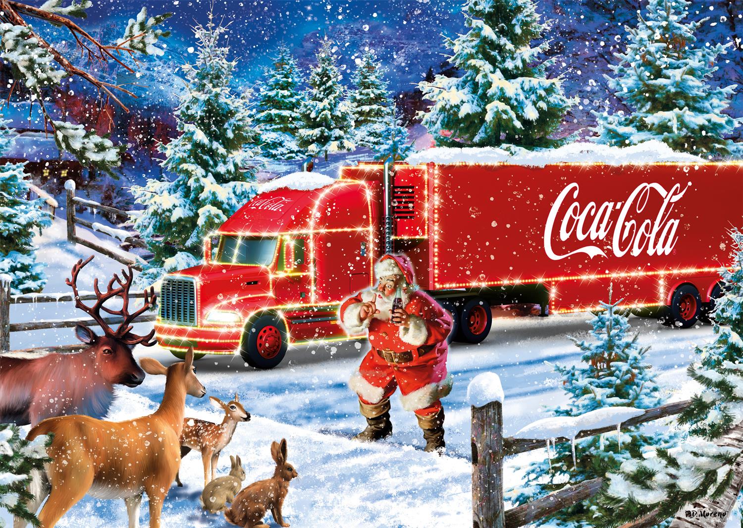 Schmidt Coca Cola Christmas Truck Jigsaw Puzzle (1000 Pieces)