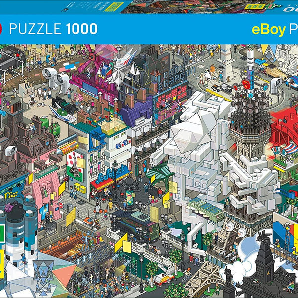 Heye Paris Quest eBoy Pixorama Jigsaw Puzzle (1000 Pieces) DAMAGED BOX