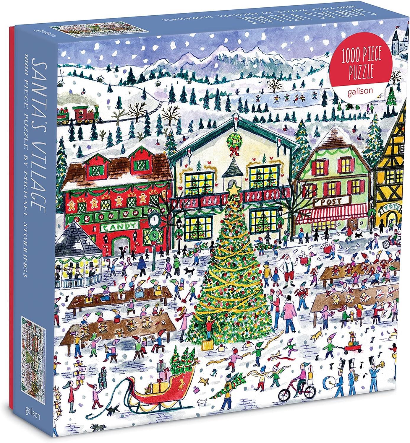 Galison Santa's Village, Michael Storrings Jigsaw Puzzle (1000 Pieces