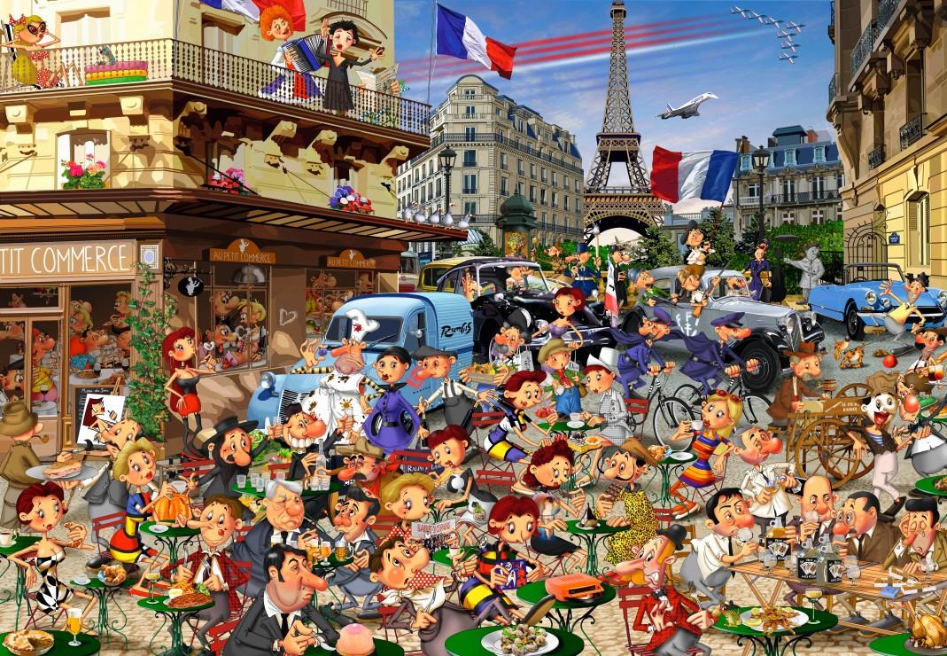 Bluebird Les Trente Glorieuses Jigsaw Puzzle (1000 Pieces)