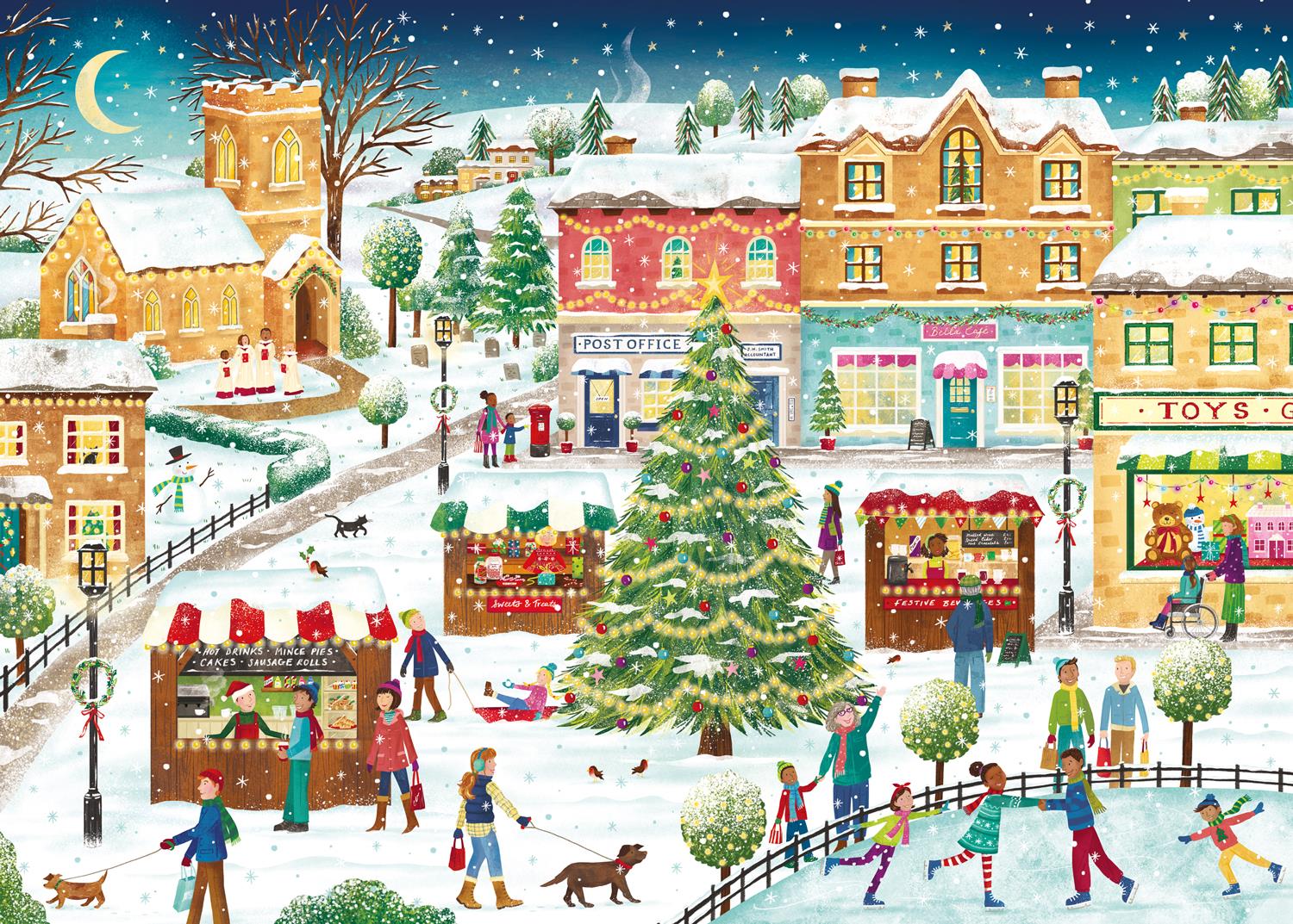 Otter House Christmas Festivities Jigsaw Puzzle (1000 Pieces)