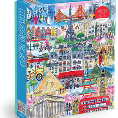 Galison Cities Around the World, Michael Storrings Jigsaw Puzzle (1000 Pieces)