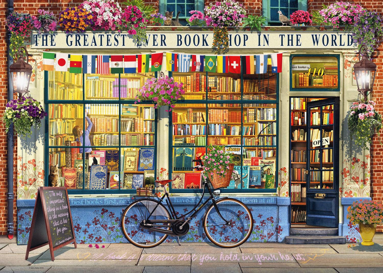 Ravensburger The Greatest Bookshop, Garry Walton Jigsaw Puzzle (1000 Pieces)