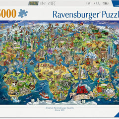 Ravensburger Illustrated World Map Jigsaw Puzzle (5000 Pieces)