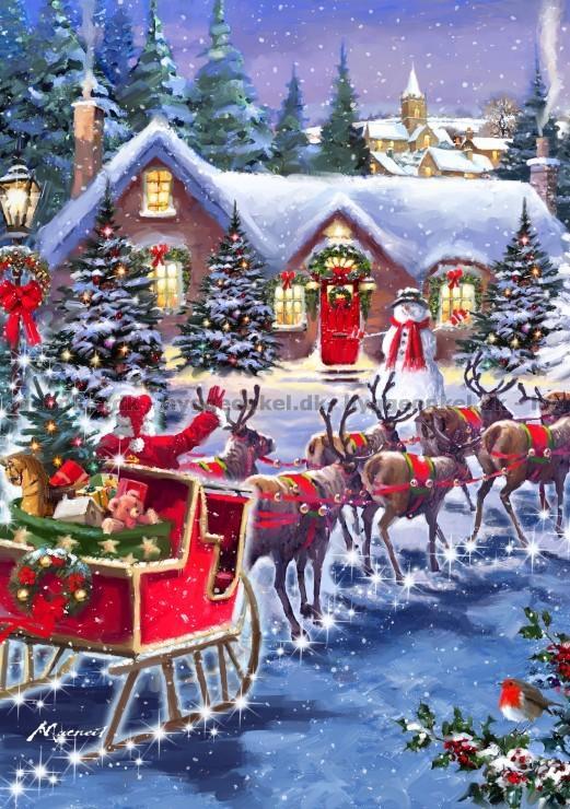 Bluebird Santa And Sleigh Jigsaw Puzzle (1000 Pieces)