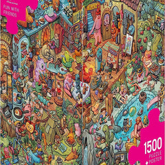 Heye Triangular Fun with Friends, Marija Tiurina Jigsaw Puzzle (1500 Pieces)