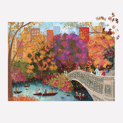 Galison Autumn on Bow Bridge, Joy Laforme Jigsaw Puzzle (1000 Pieces)
