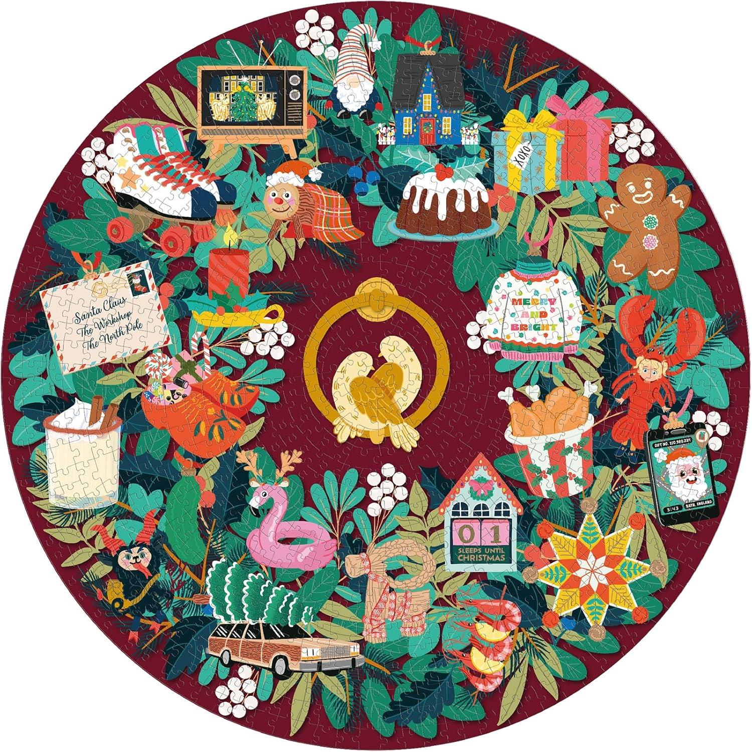 Ridley's Christmas Countdown Circular Jigsaw Puzzle (1000 Pieces)