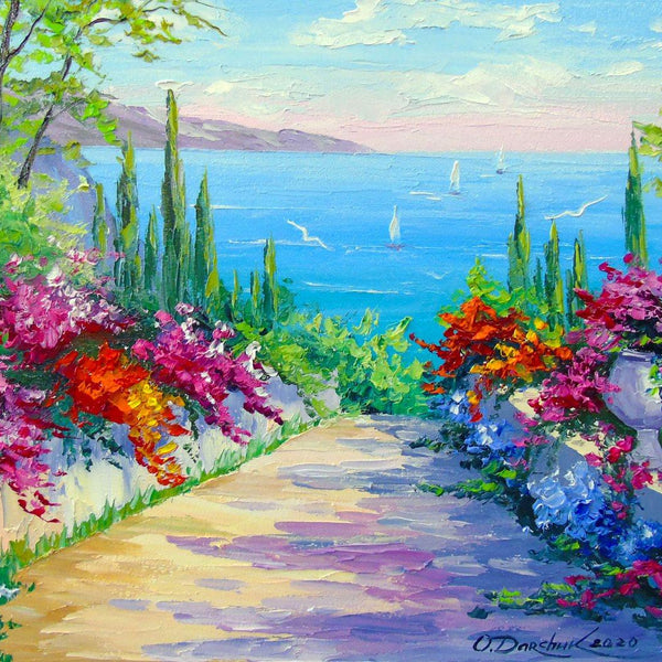 Enjoy Sunny Road to the Sea Jigsaw Puzzle (1000 Pieces)