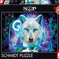 Schmidt Sheena Pike Neon Arctic Wolf Jigsaw Puzzle (1000 Pieces)