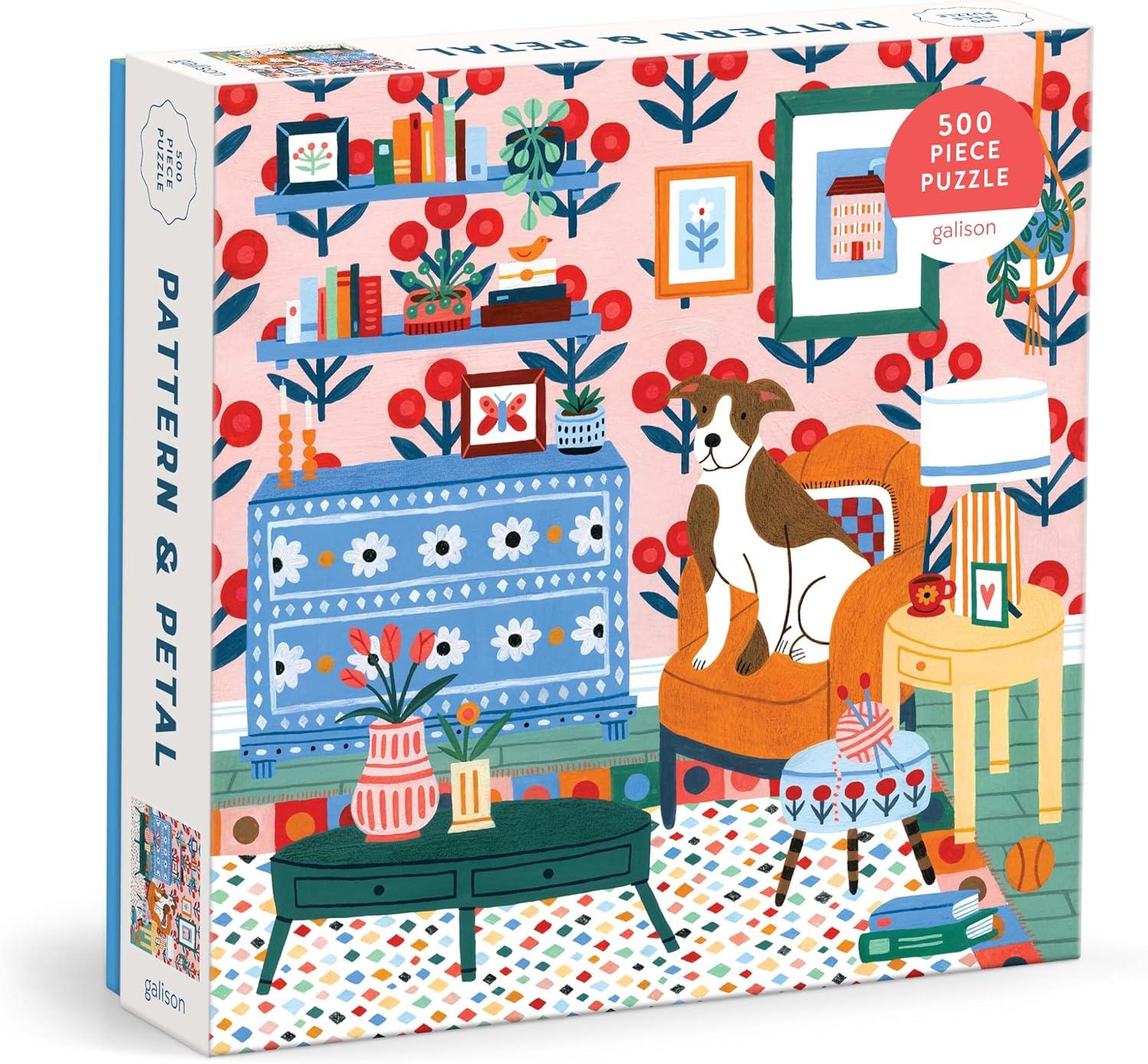 Galison Pattern & Petal Jigsaw Puzzle (500 Pieces)