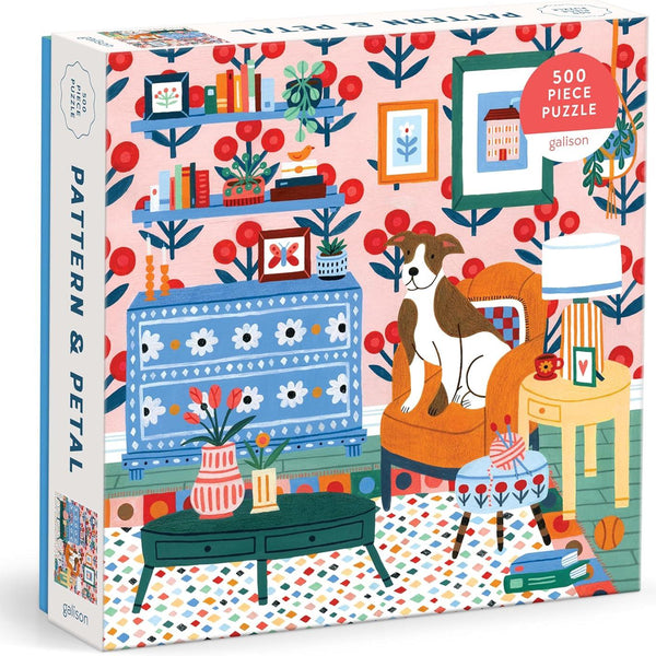 Galison Pattern & Petal Jigsaw Puzzle (500 Pieces)