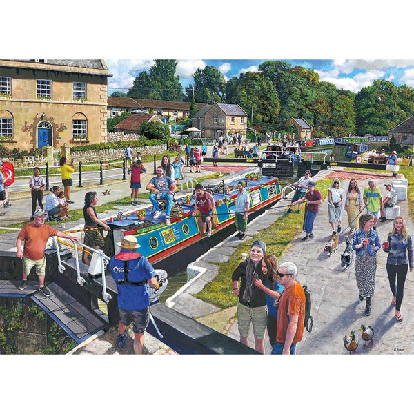 Gibsons Wiltshire Waterways Jigsaw Puzzle (1000 Pieces)