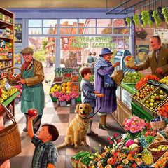 Bluebird Village Greengrocer Jigsaw Puzzle (1000 Pieces) DAMAGED BOX