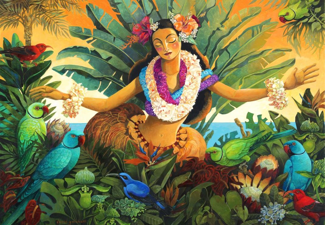 Bluebird Aloha, David Galchutt Jigsaw Puzzle (1000 Pieces)
