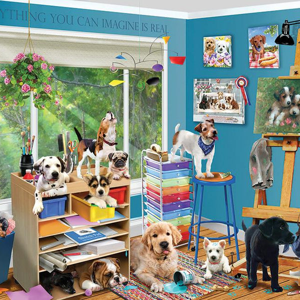 Cobble Hill Studio Pups Jigsaw Puzzle (1000 Pieces)