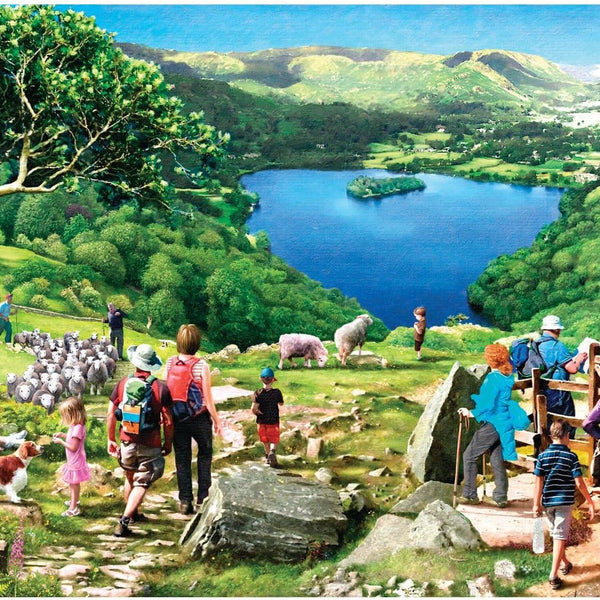 House of Puzzles Lake View - Big Jigsaw Puzzle (500 XL Pieces)
