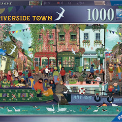 Ravensburger Riverside Town Jigsaw Puzzle (1000 Pieces)