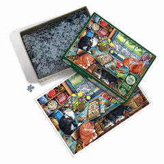 Cobble Hill Cats Retreat Jigsaw Puzzle (1000 Pieces)