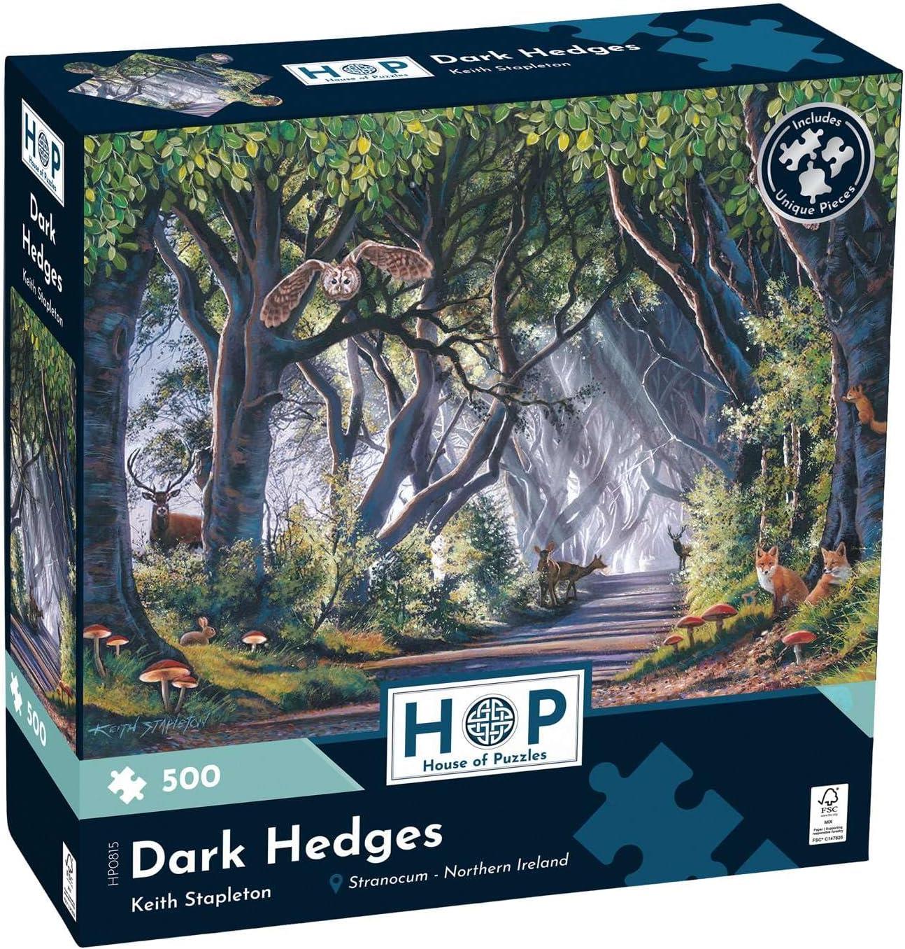 House of Puzzles Dark Hedges Jigsaw Puzzle (500 Pieces)