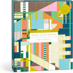 Galison Hillside Curtain, Frank Lloyd Wright Foil Jigsaw Puzzle (1500 Pieces) DAMAGED BOX