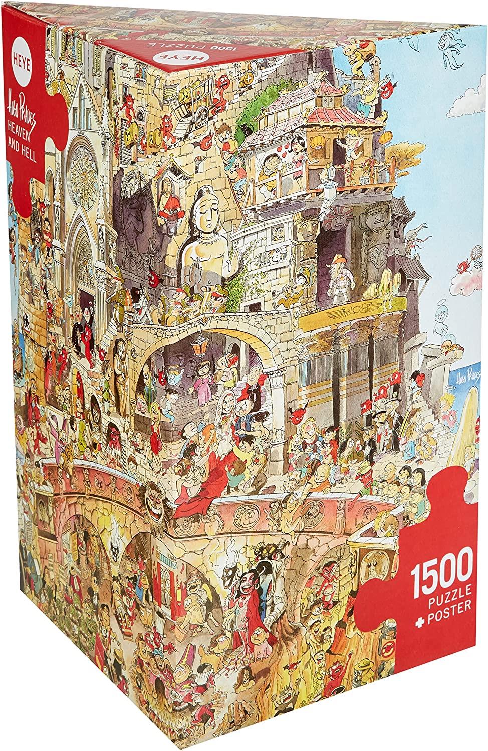 Heye Triangular Heaven and Hell, Prades Jigsaw Puzzle (1500 Pieces) - DAMAGED