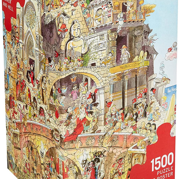 Heye Triangular Heaven and Hell, Prades Jigsaw Puzzle (1500 Pieces) - DAMAGED