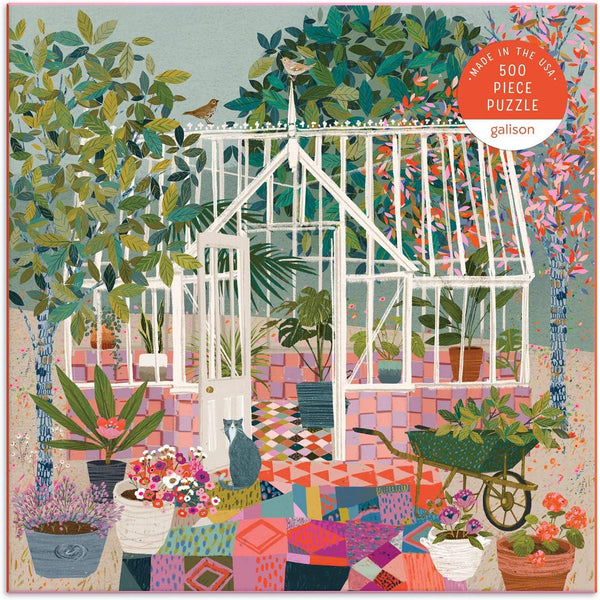 Galison Greenhouse Gardens Jigsaw Puzzle (500 Pieces) DAMAGED BOX