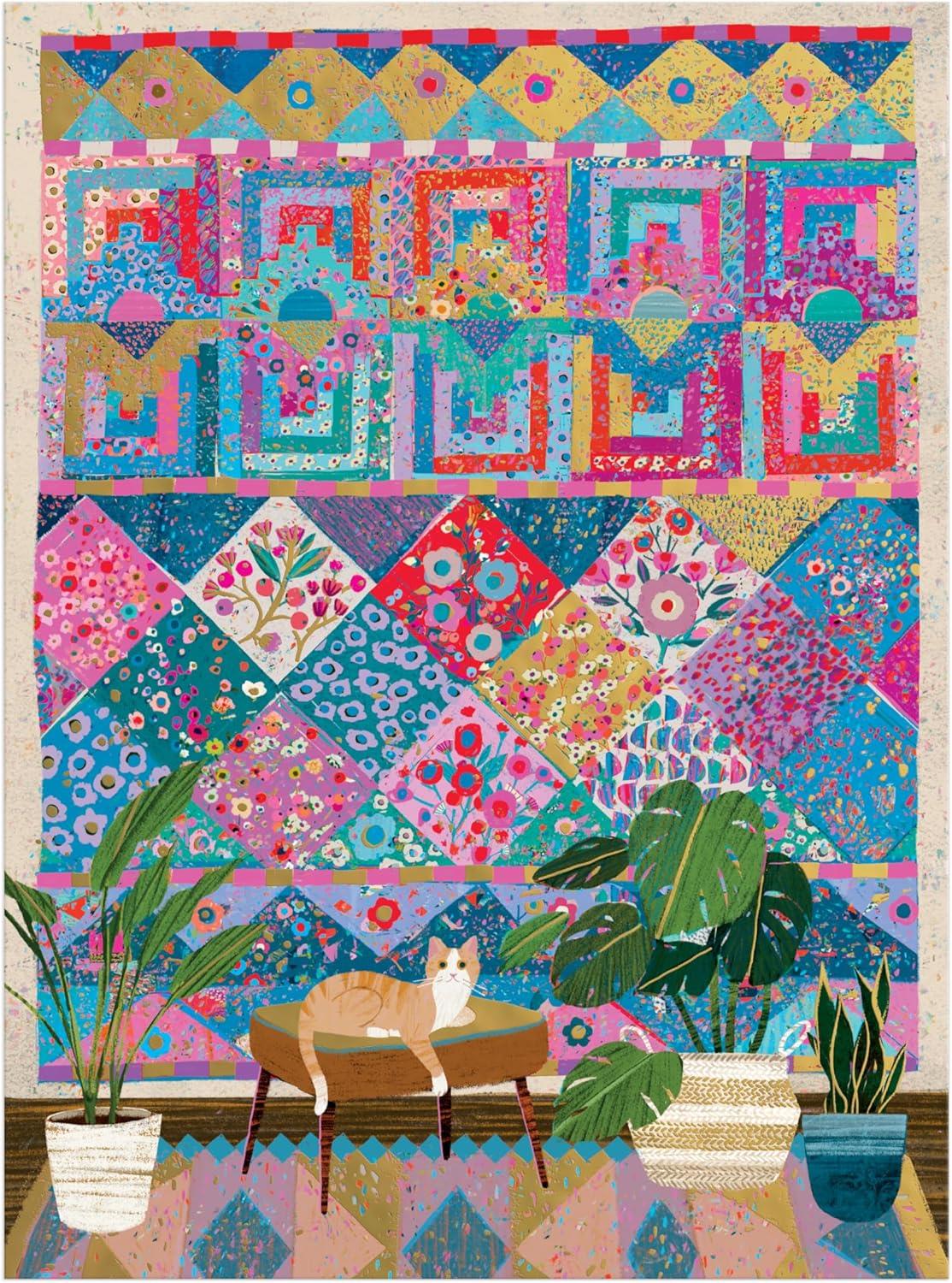 Galison Quilter's Corner, Victoria Ball Foil Jigsaw Puzzle (1000 Pieces)