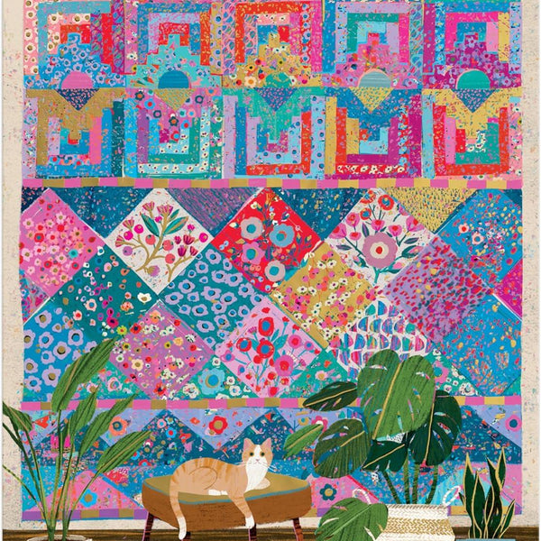 Galison Quilter's Corner, Victoria Ball Foil Jigsaw Puzzle (1000 Pieces)